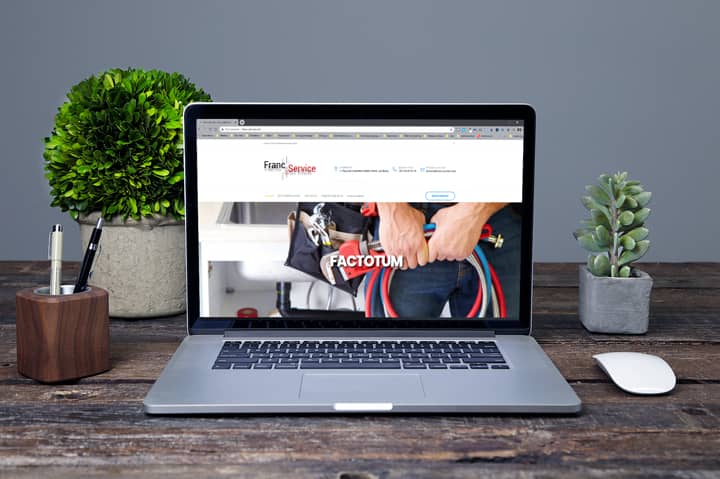 Mockup présentation site