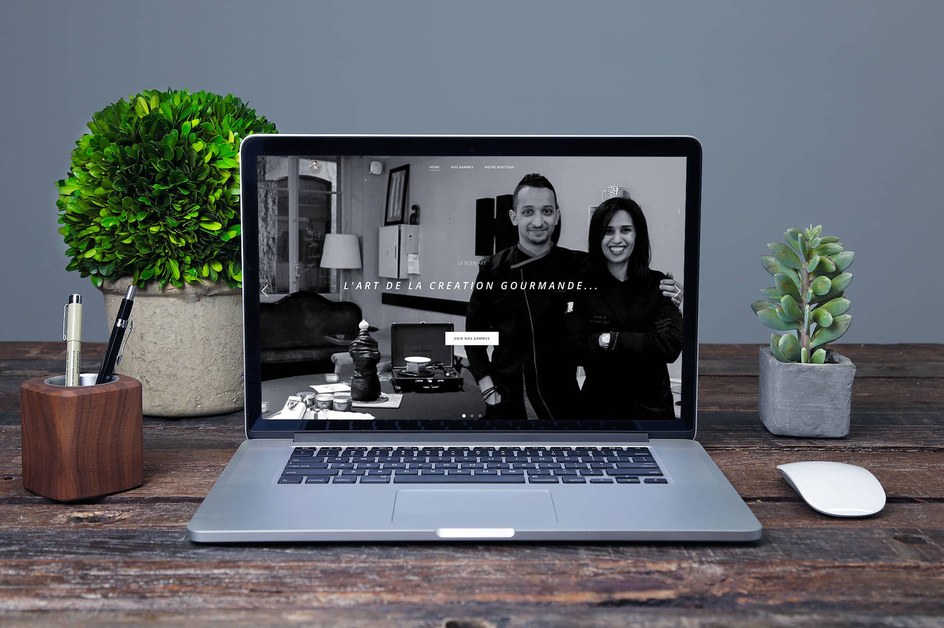 Mockup du site